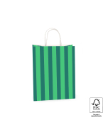 P46.007.021 Papieren tassen - Stripe Jade Green/Mint