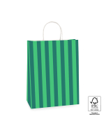 P46.007.026 Papieren tassen - Stripe Jade Green/Mint