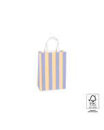 P46.010.015 Papieren tassen - Stripe Blue/Peach