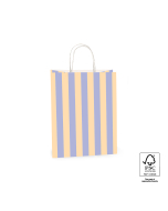 P46.010.021 Papieren tassen - Stripe Blue/Peach