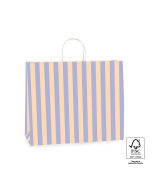 P46.010.042 Papieren tassen - Stripe Blue/Peach