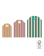 P72.116.075 Cadeaulabel Multi Sizes - Stripe (S - M - L)