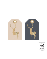 P72.118.050 Cadeaulabel Duo - Reindeer Gold