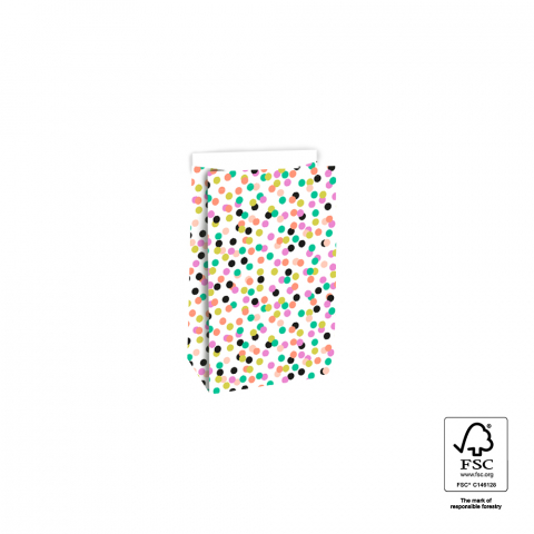 P44.059.012 Blokbodemzakken - Small Confetti - 12 x 7 x 19 cm