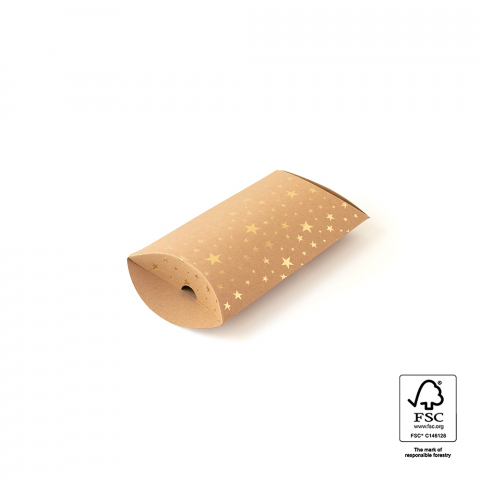 P47.101.023 Pillow boxes - Small - Craft Golden Stars 