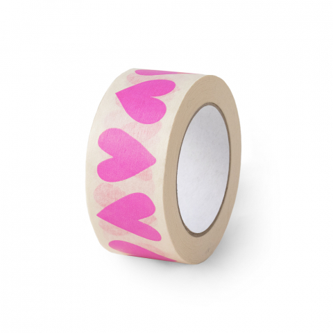 P63.051.050 Paper Tape - Hearts - Pink