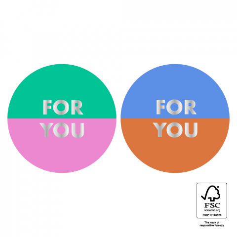P74.349.250 Stickers Duo - For You Split Silver