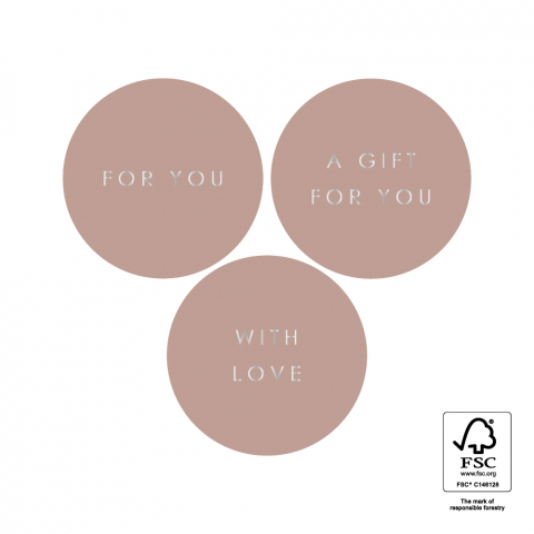 P74.363.250 Stickers Multi - Text (EN) Silver - Taupe